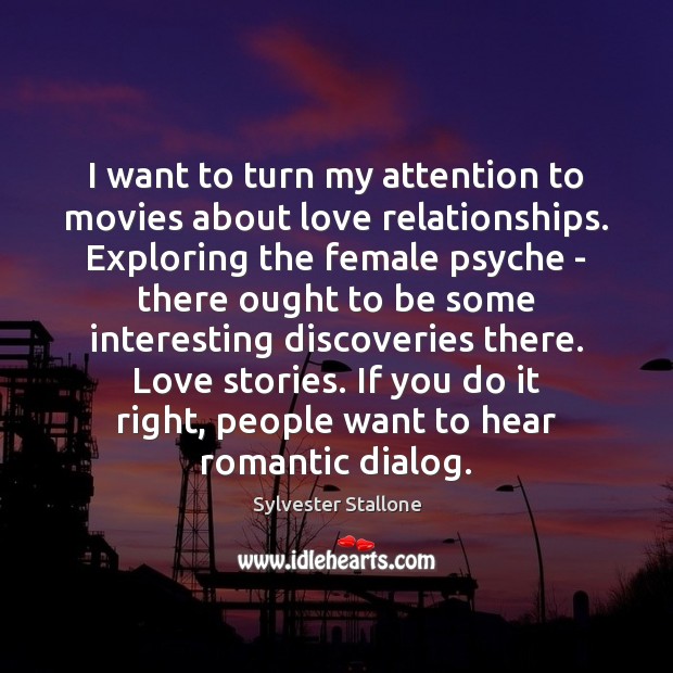 I want to turn my attention to movies about love relationships. Exploring Image