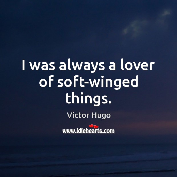 I was always a lover of soft-winged things. Image