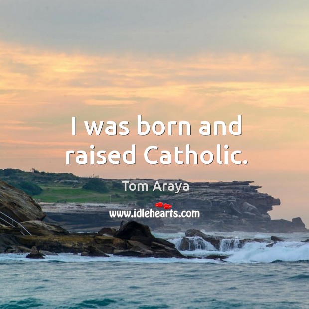 I was born and raised catholic. Image