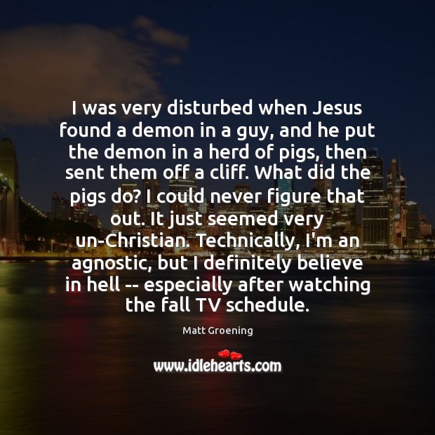 I was very disturbed when Jesus found a demon in a guy, Image