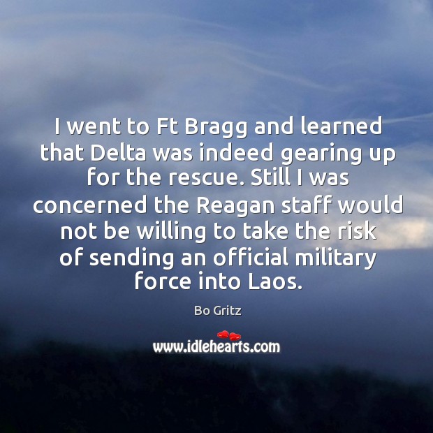 I went to ft bragg and learned that delta was indeed gearing up for the rescue. Image