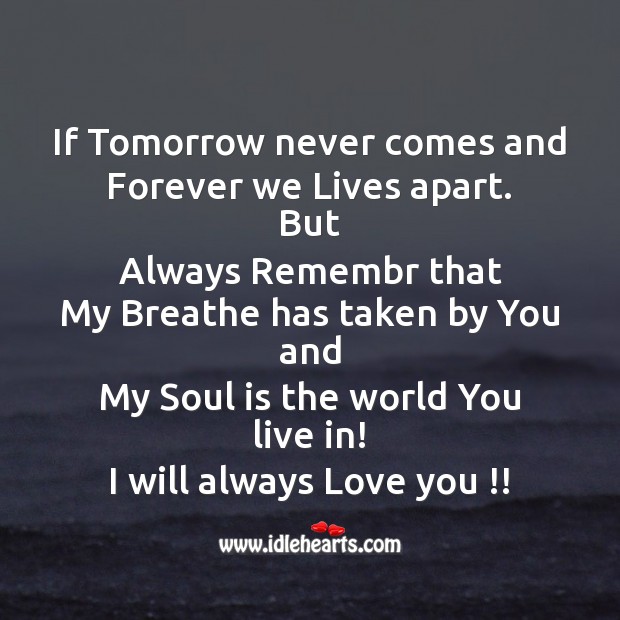 I will always love you !! Valentine’s Day Messages Image