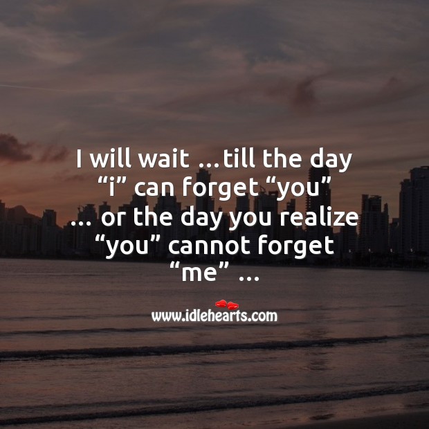 I will wait for you my sweet heart Love Messages Image