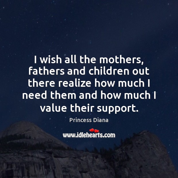 I wish all the mothers, fathers and children out there realize how Image