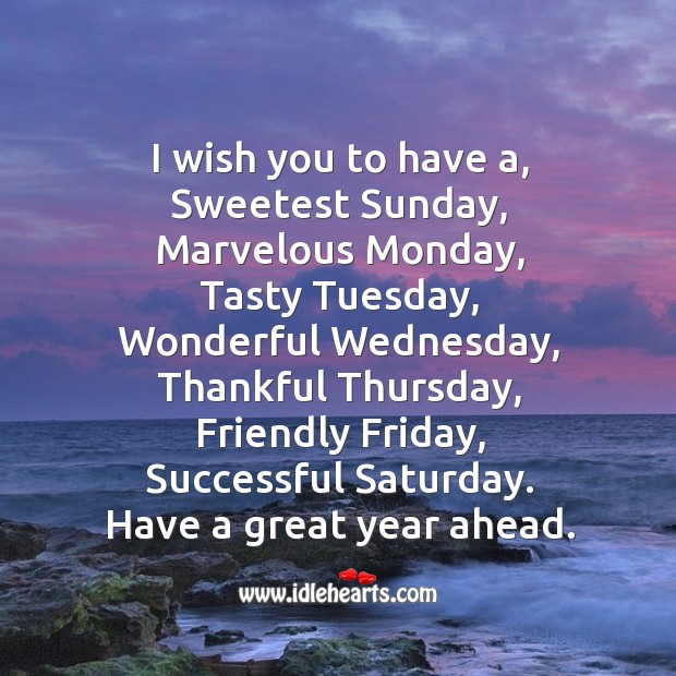 I wish you have a great year! New Year Quotes Image