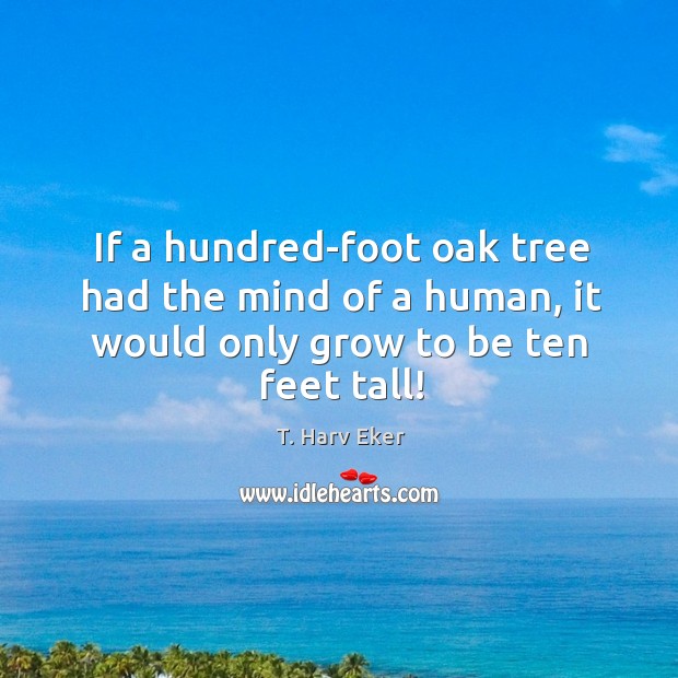 If a hundred-foot oak tree had the mind of a human, it Image