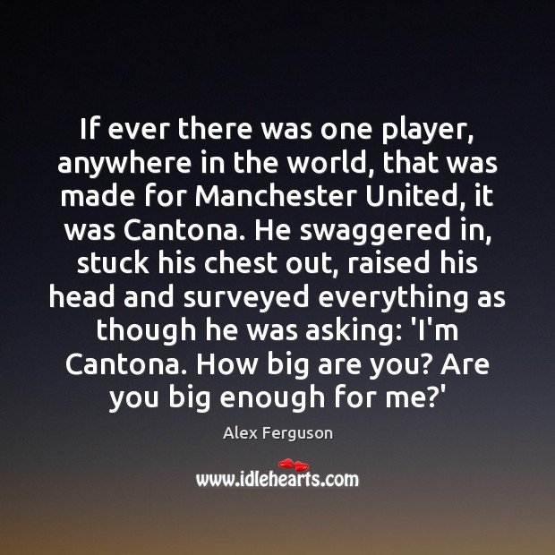 If ever there was one player, anywhere in the world, that was Alex Ferguson Picture Quote