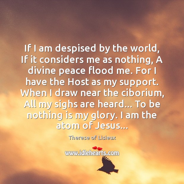 If I am despised by the world, If it considers me as Therese of Lisieux Picture Quote