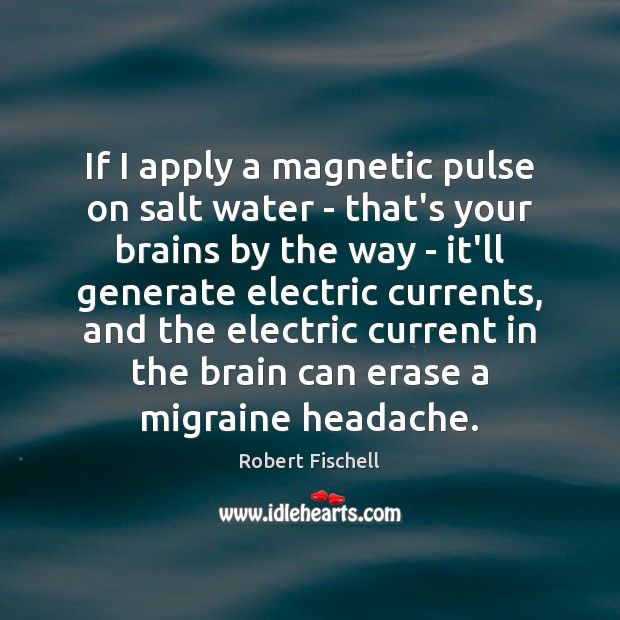 If I apply a magnetic pulse on salt water – that’s your Image