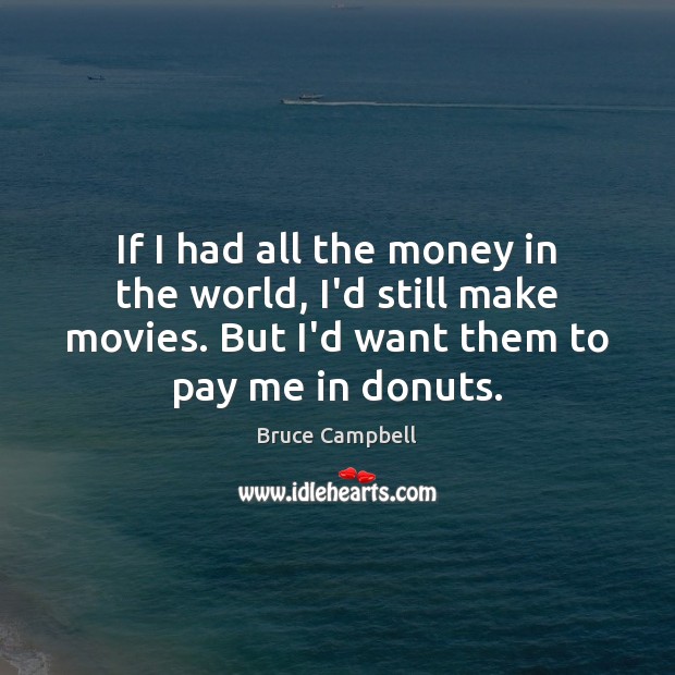 If I had all the money in the world, I’d still make Movies Quotes Image