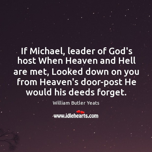 If Michael, leader of God’s host When Heaven and Hell are met, Image