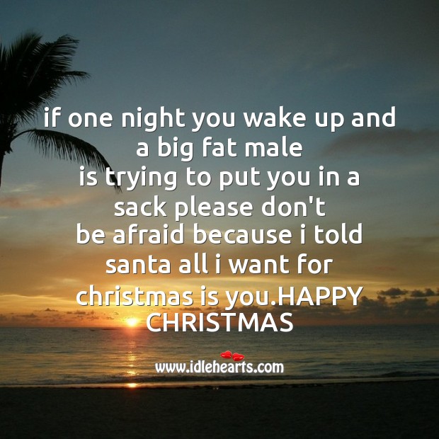 If one night you wake up Christmas Messages Image
