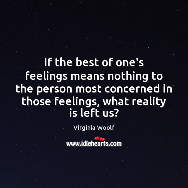 If the best of one’s feelings means nothing to the person most Image