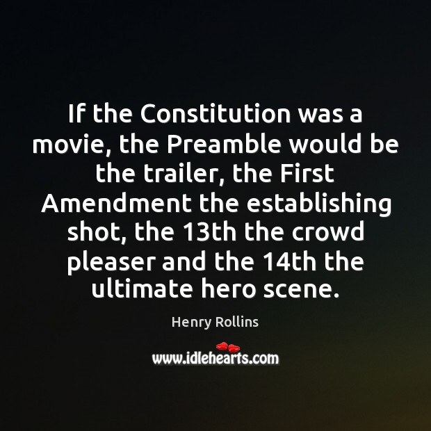 If the Constitution was a movie, the Preamble would be the trailer, Image