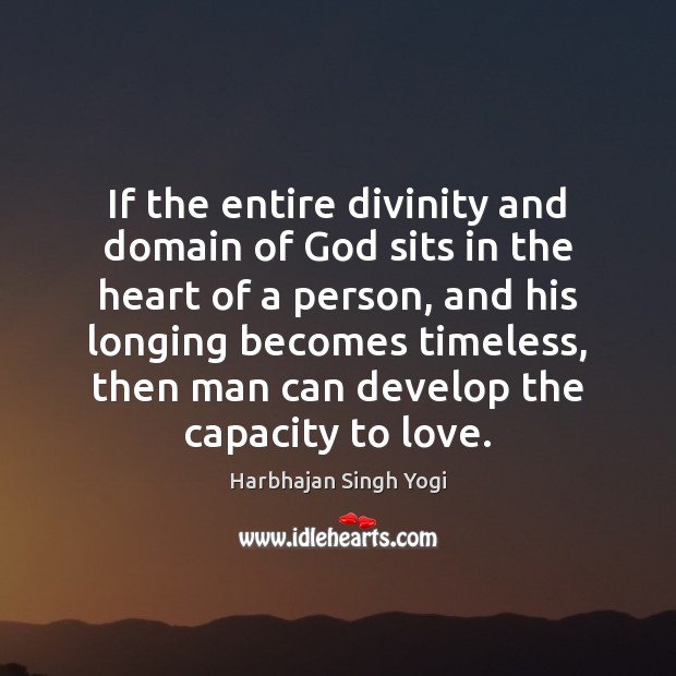 If the entire divinity and domain of God sits in the heart Image
