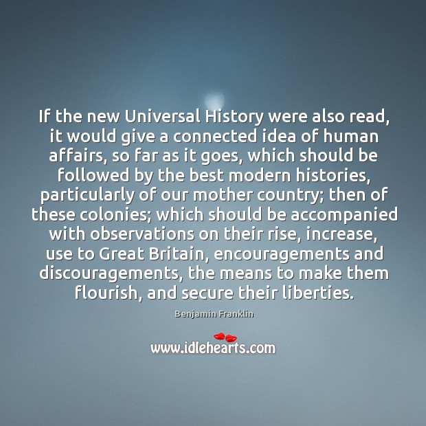 If the new Universal History were also read, it would give a Image