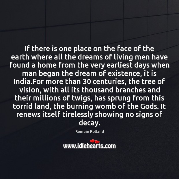 If there is one place on the face of the earth where Romain Rolland Picture Quote