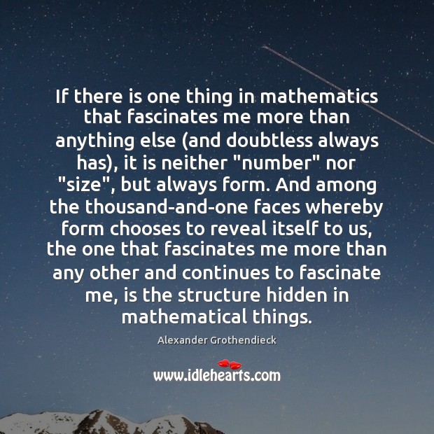If there is one thing in mathematics that fascinates me more than Image