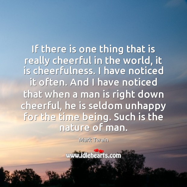 If there is one thing that is really cheerful in the world, 