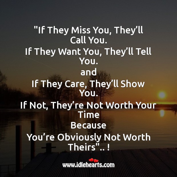 If they miss you Miss You Quotes Image