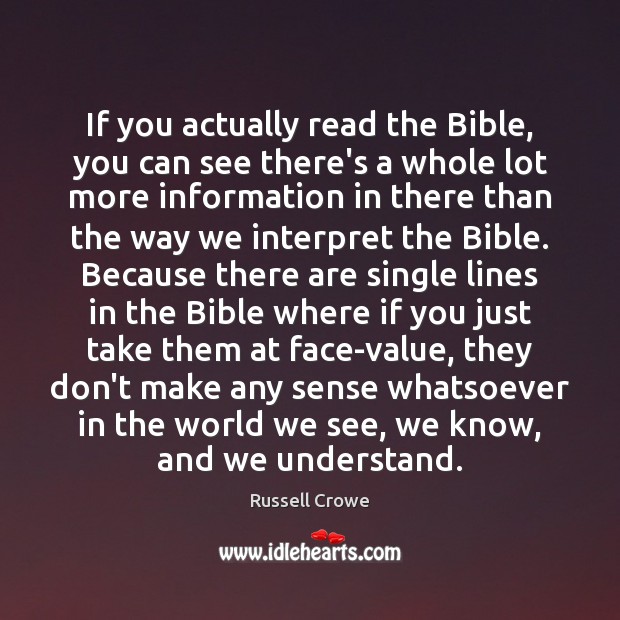 If you actually read the Bible, you can see there’s a whole Image