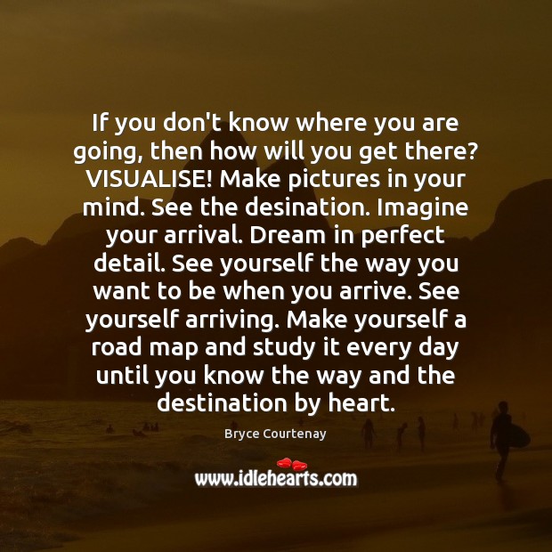If you don’t know where you are going, then how will you Image