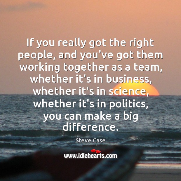 If you really got the right people, and you’ve got them working Team Quotes Image