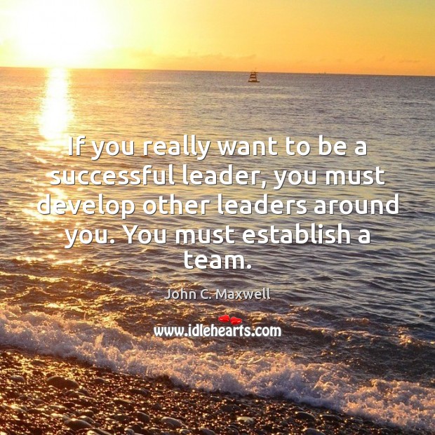 If you really want to be a successful leader, you must develop Image