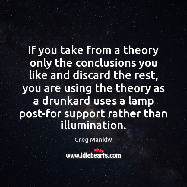If you take from a theory only the conclusions you like and Image