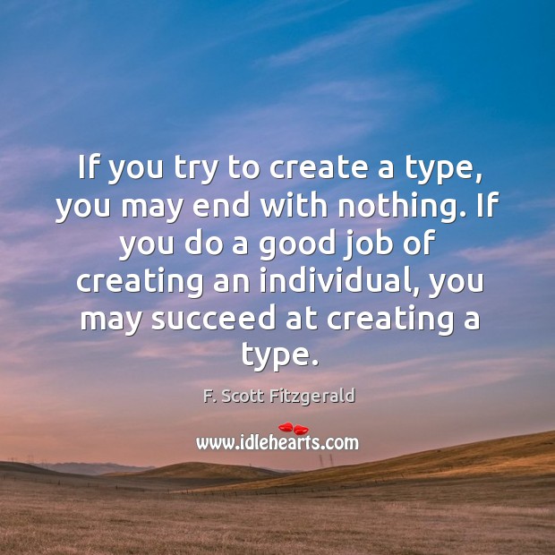 If you try to create a type, you may end with nothing. Image