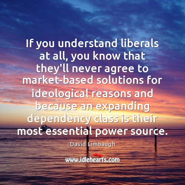 If you understand liberals at all, you know that they’ll never agree David Limbaugh Picture Quote