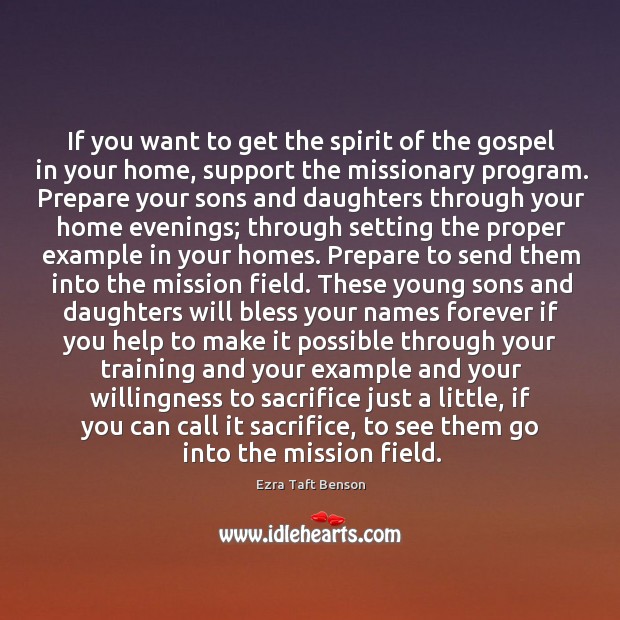 If you want to get the spirit of the gospel in your Image