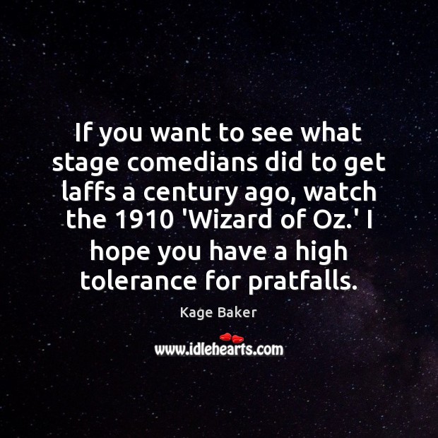 If you want to see what stage comedians did to get laffs Image