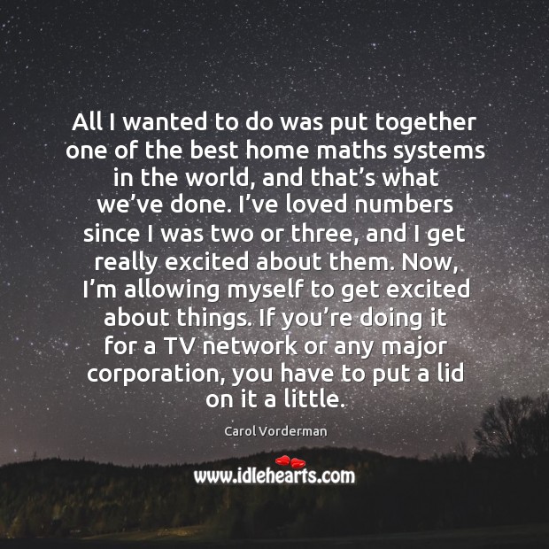 If you’re doing it for a tv network or any major corporation, you have to put a lid on it a little. Image