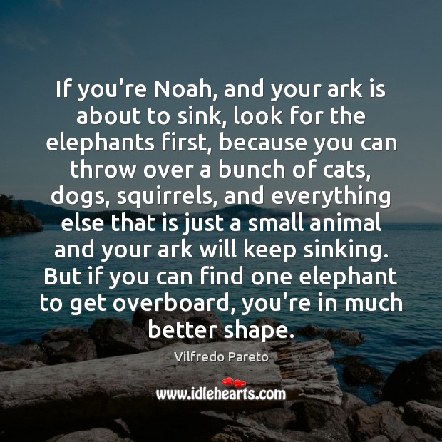 If you’re Noah, and your ark is about to sink, look for Image