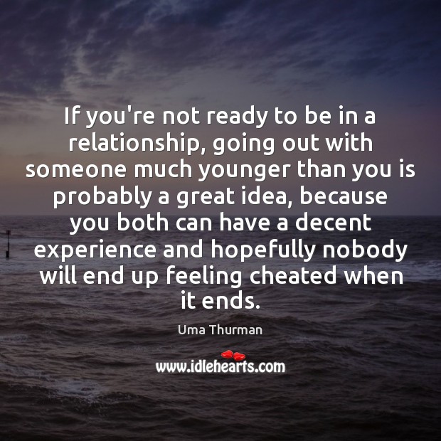 If you’re not ready to be in a relationship, going out with Image