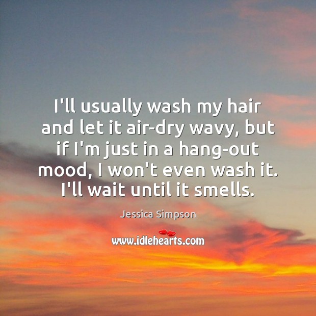 I’ll usually wash my hair and let it air-dry wavy, but if Image