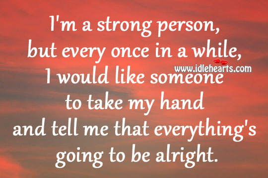 I’m a strong person Image