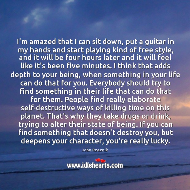 I’m amazed that I can sit down, put a guitar in my John Rzeznik Picture Quote