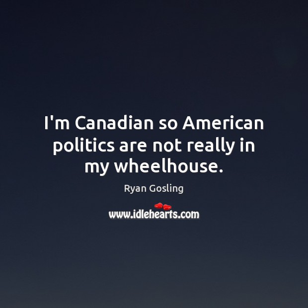 I’m Canadian so American politics are not really in my wheelhouse. Image
