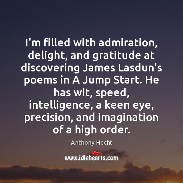 I’m filled with admiration, delight, and gratitude at discovering James Lasdun’s poems Image