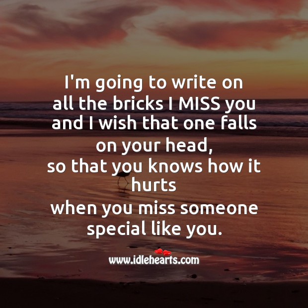 I’m going to write on Missing You Messages Image