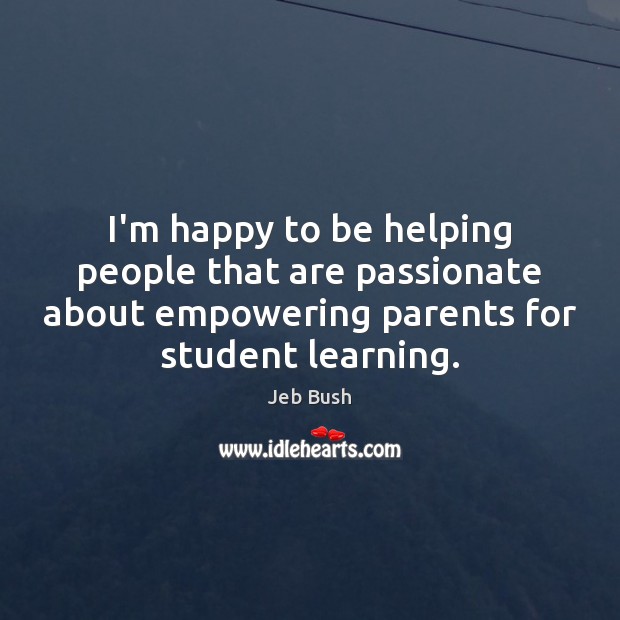 I’m happy to be helping people that are passionate about empowering parents Image