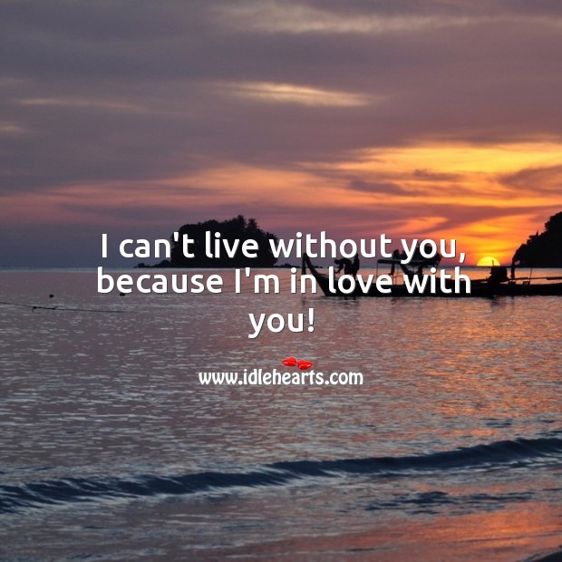 I’m in love with you! With You Quotes Image