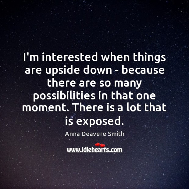 I’m interested when things are upside down – because there are so Image