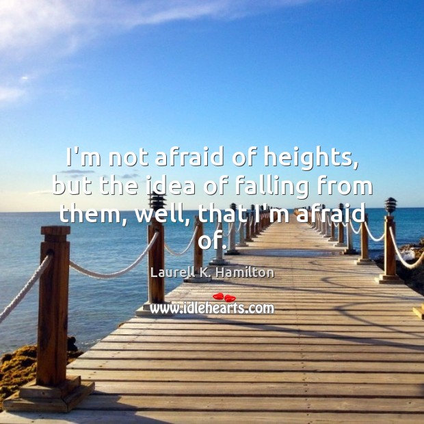 I’m not afraid of heights, but the idea of falling from them, well, that I’m afraid of. Image
