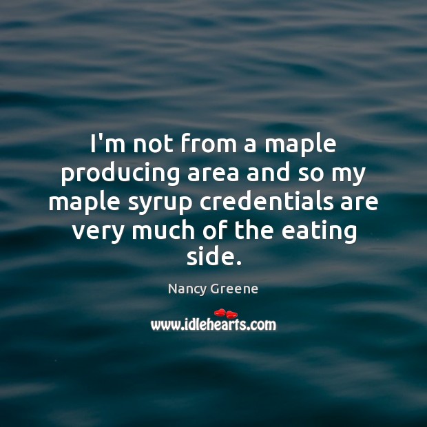 I’m not from a maple producing area and so my maple syrup Image