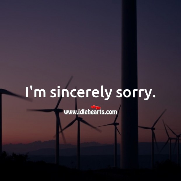 I’m sincerely sorry. I’m Sorry Messages Image