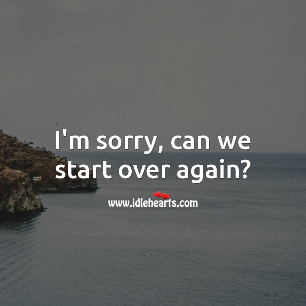 I’m sorry, can we start over again? Image