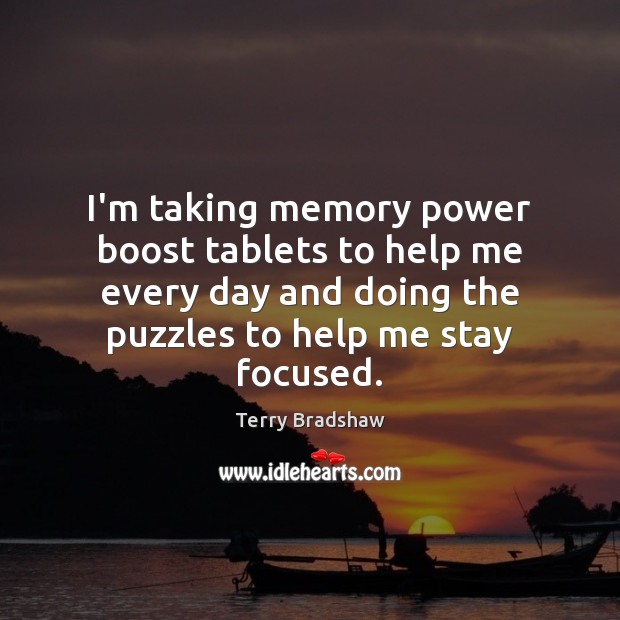 I’m taking memory power boost tablets to help me every day and Image